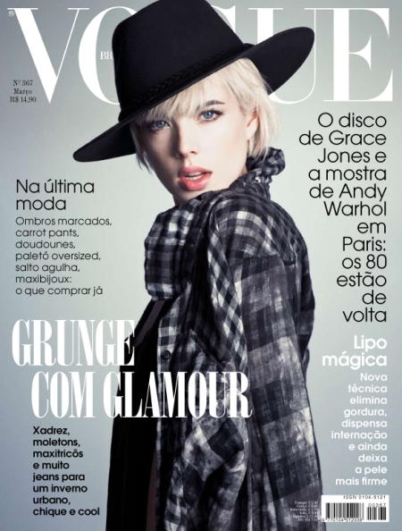 Xadrez fashion. Capa da Vogue de Março/2009